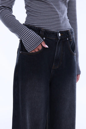 Ena Pelly Georgia Denim Jean | Black Wash