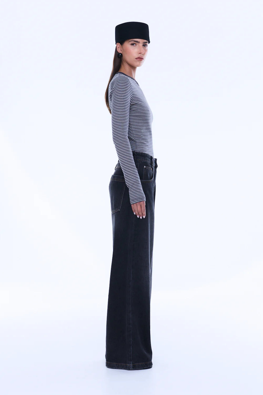 Ena Pelly Georgia Denim Jean | Black Wash