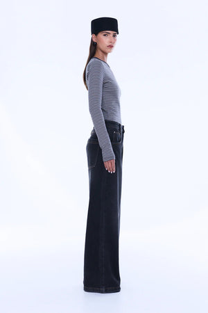 Ena Pelly Georgia Denim Jean | Black Wash