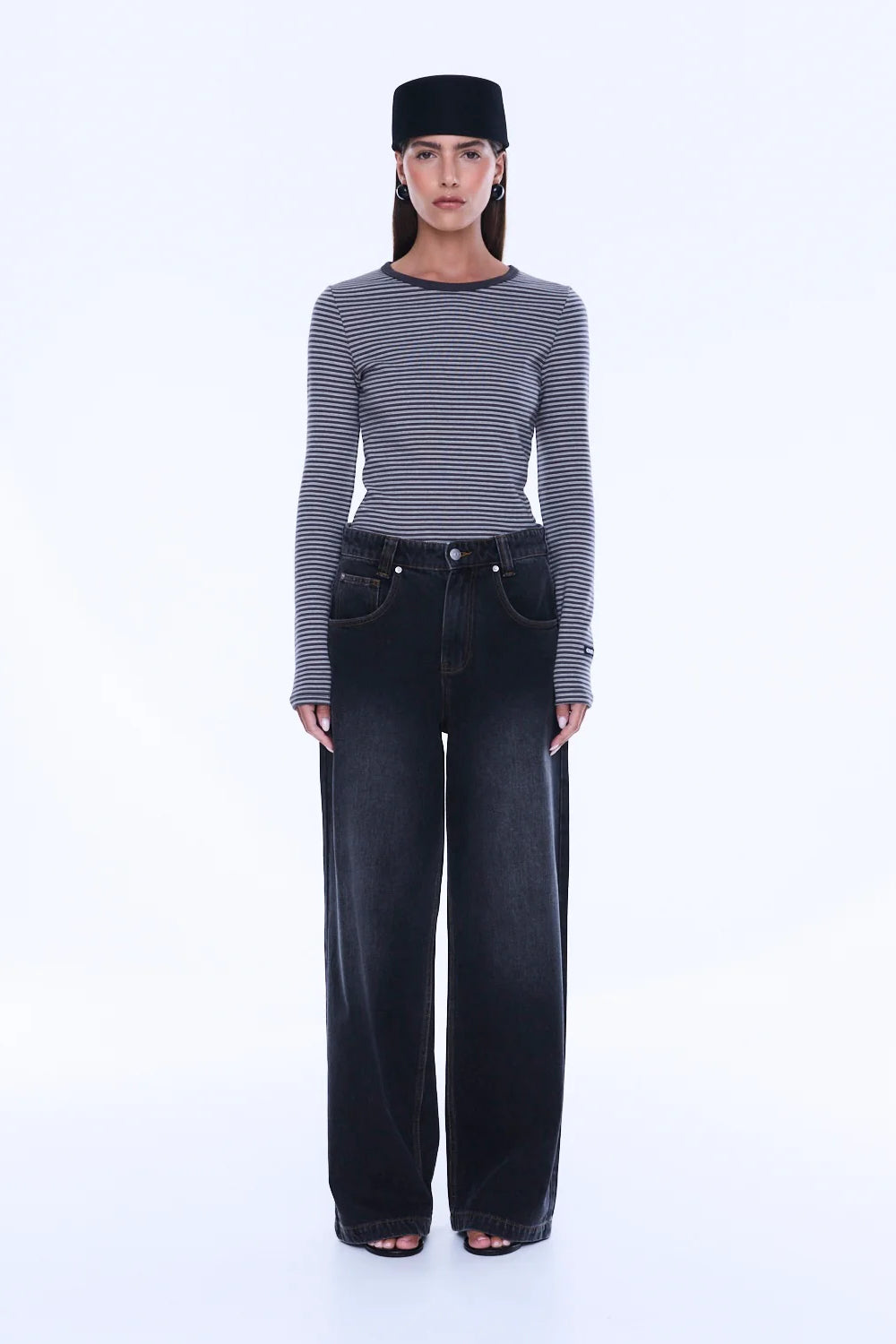 Ena Pelly Georgia Denim Jean | Black Wash