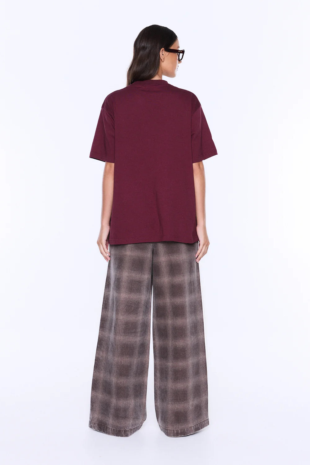 Ena Pelly Ivy Relaxed Tee | Burgundy