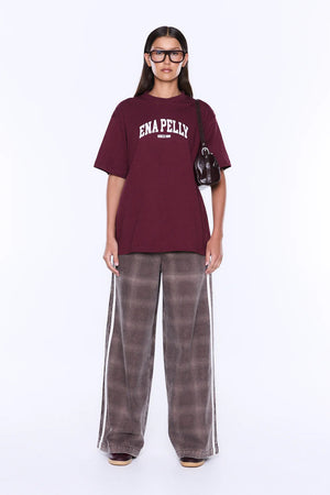Ena Pelly Ivy Relaxed Tee | Burgundy