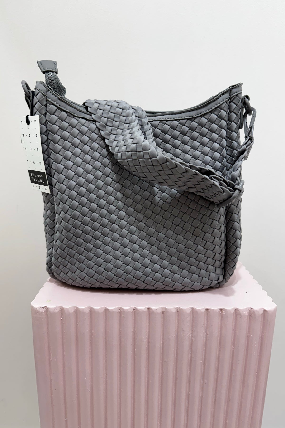 Sol And Selene Kismet Bag Woven Neoprene | Fog