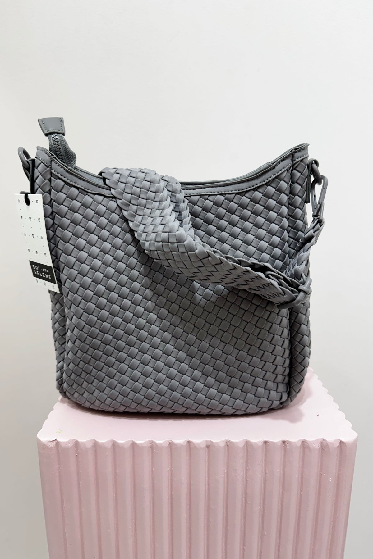 Sol And Selene Kismet Bag Woven Neoprene | Fog