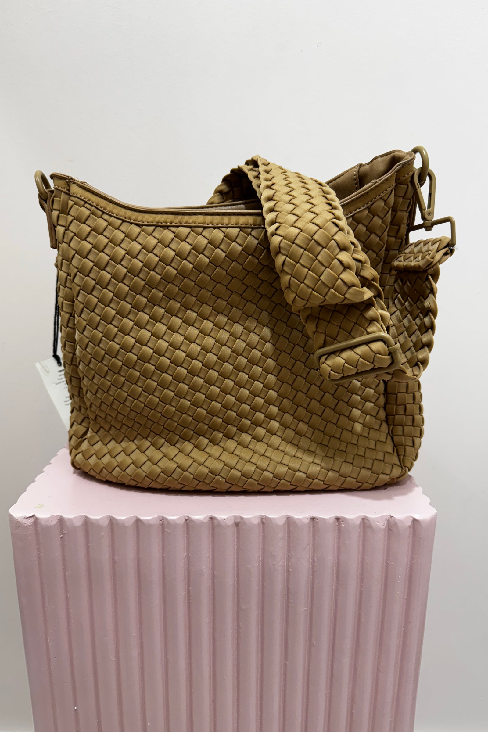 Sol And Selene Kismet Bag Woven Neoprene | Nude