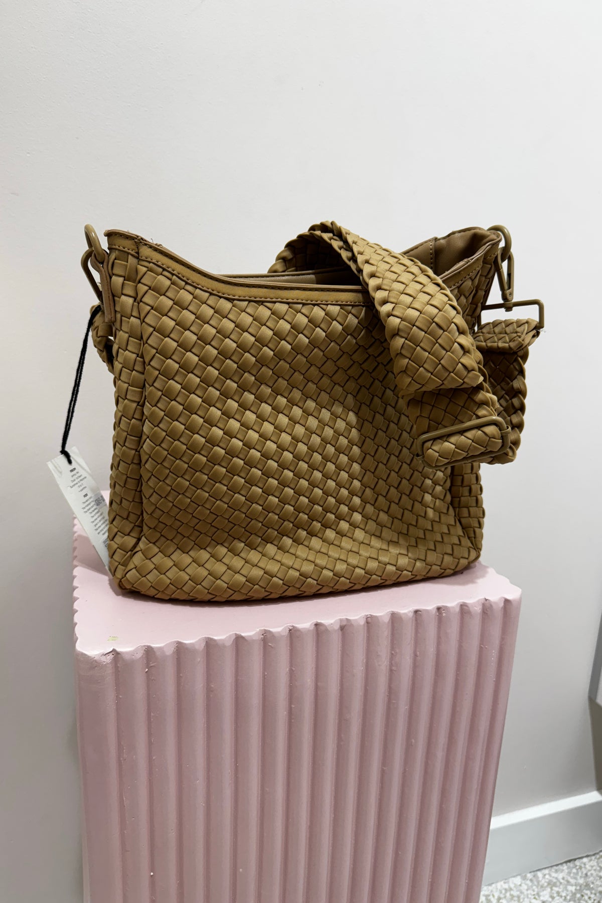 Sol And Selene Kismet Bag Woven Neoprene | Nude