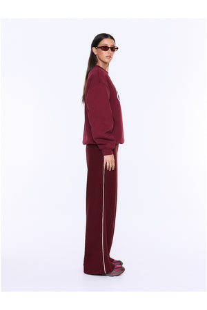 Ena Pelly Mila Oversized Sweater | Burgundy