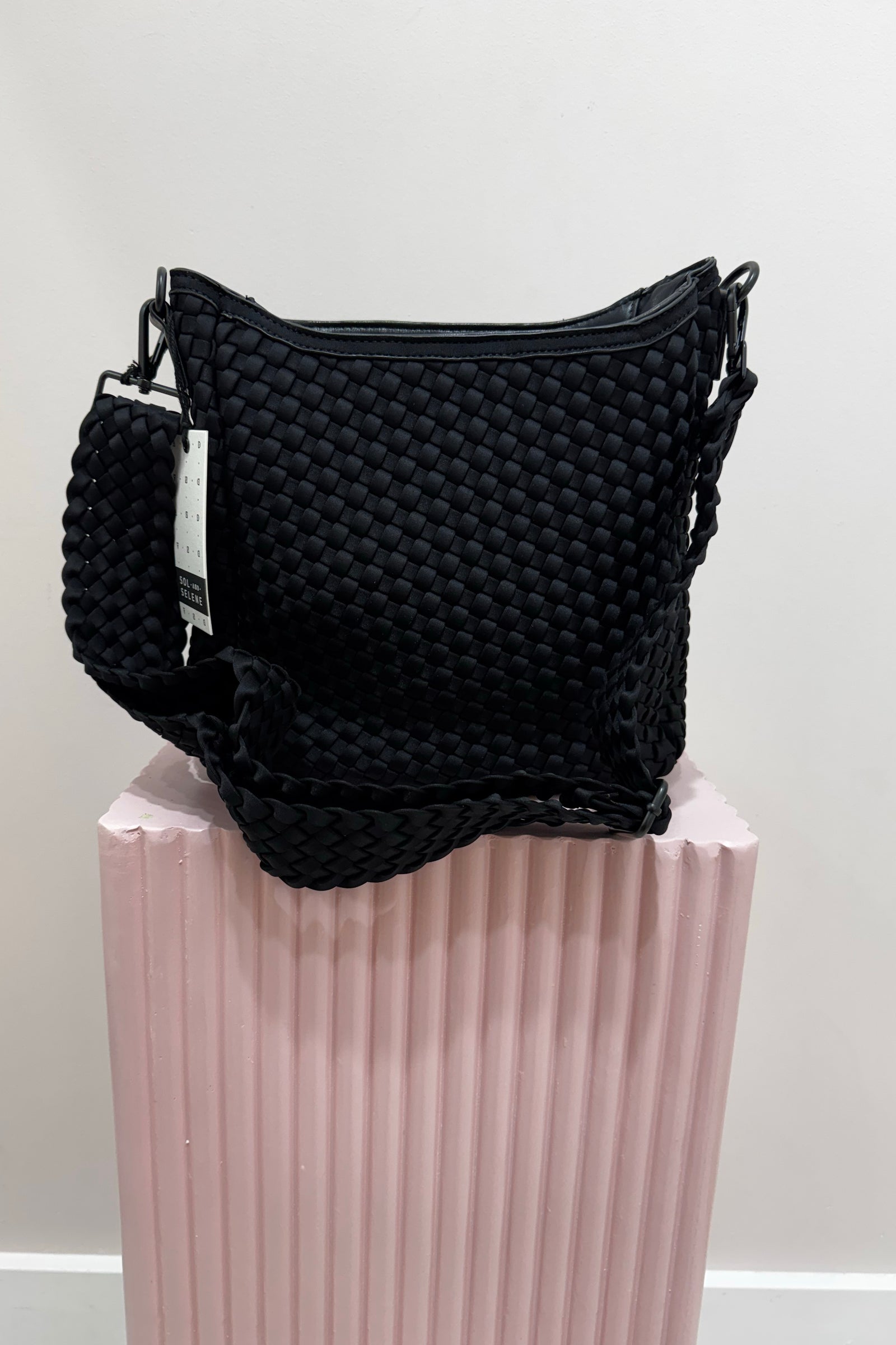 Sol And Selene Kismet Bag Woven Neoprene | Black