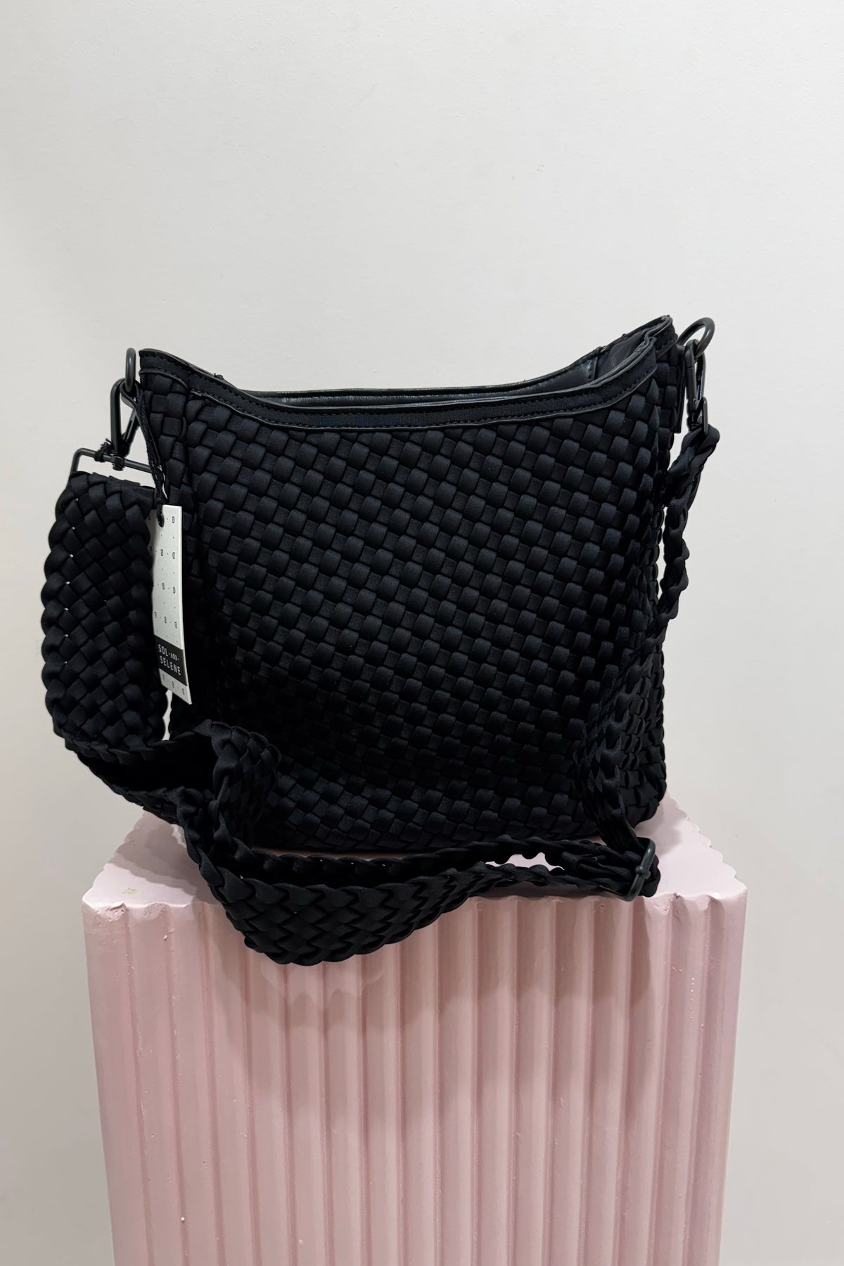 Sol And Selene Kismet Bag Woven Neoprene | Black