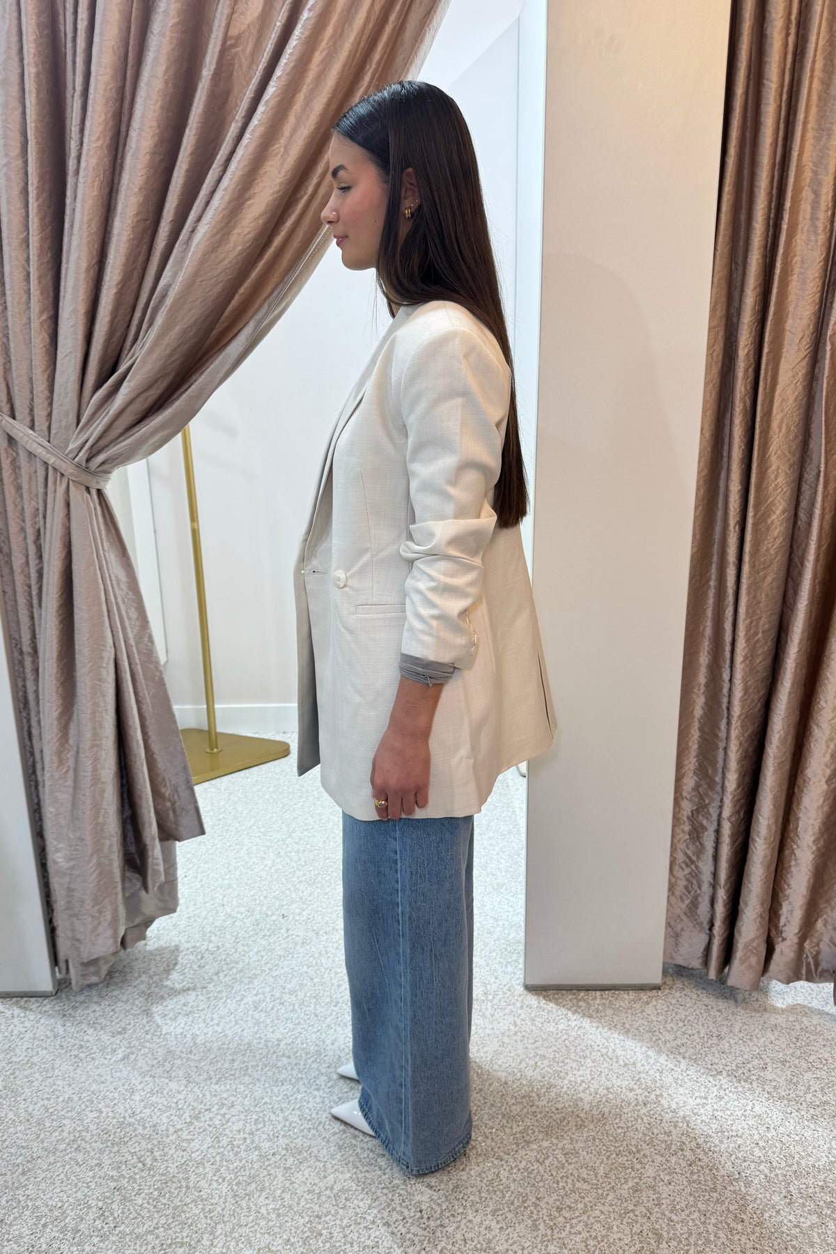 Shona Joy Asher Hourglass Blazer | White Swan