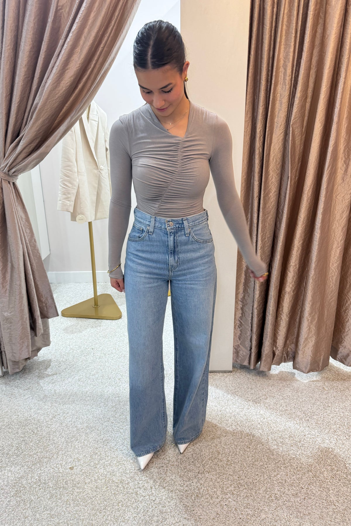 Bayse Brand Kelsie Bodysuit | Dove Grey