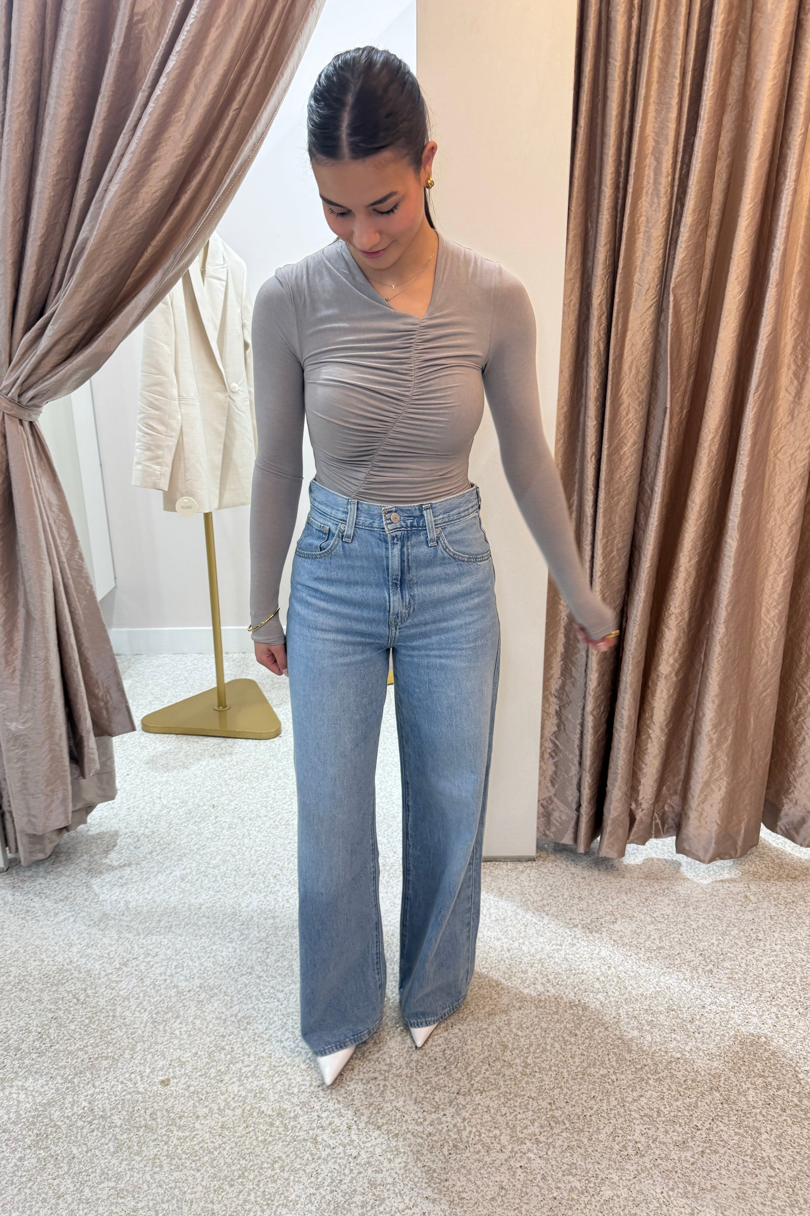 Bayse Brand Kelsie Bodysuit | Dove Grey