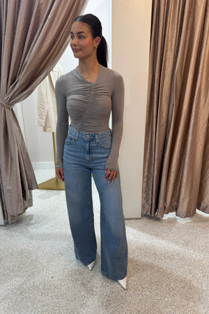 Bayse Brand Kelsie Bodysuit | Dove Grey