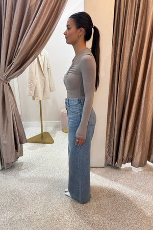 Bayse Brand Kelsie Bodysuit | Dove Grey