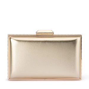 Olga Berg The Sammi Crystal Frame Clutch | Gold
