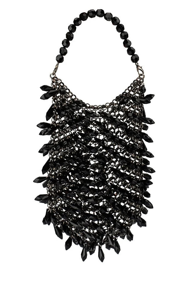 Olga Berg The Florence Chainmail Bag | Black