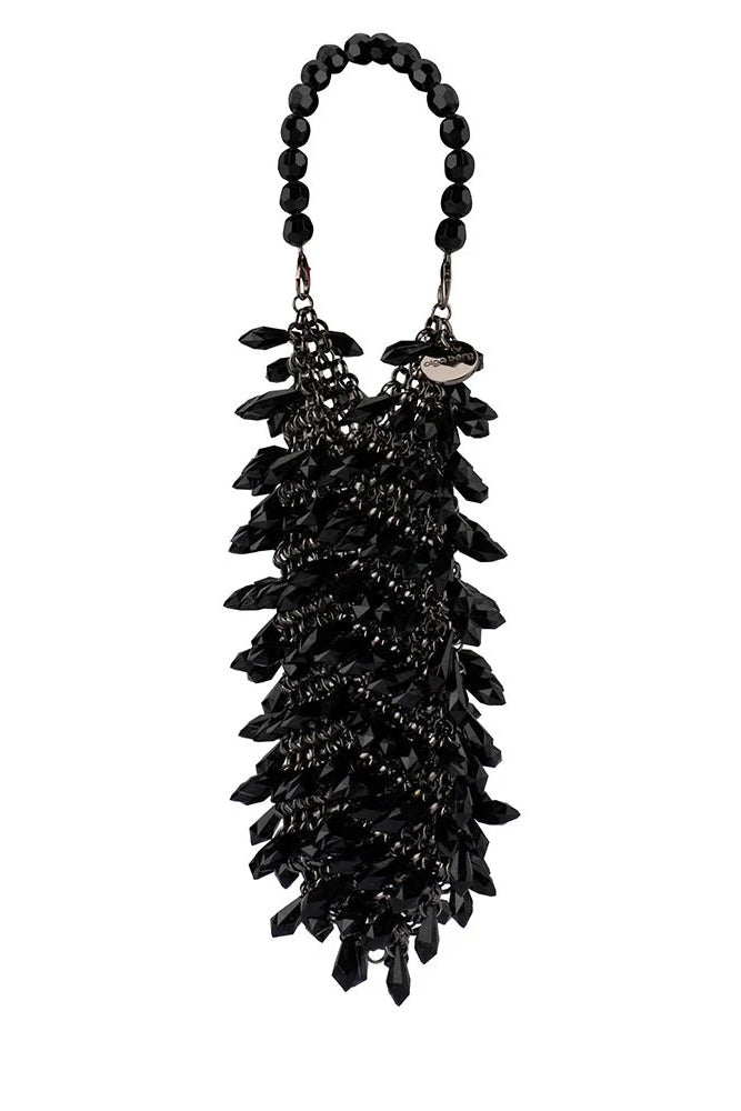 Olga Berg The Florence Chainmail Bag | Black