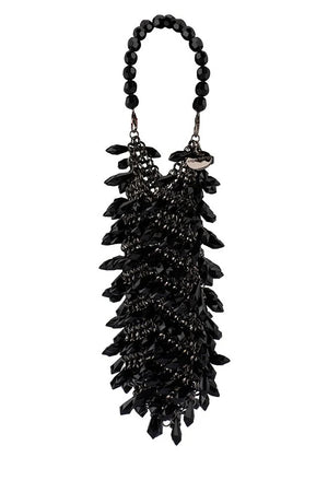 Olga Berg The Florence Chainmail Bag | Black