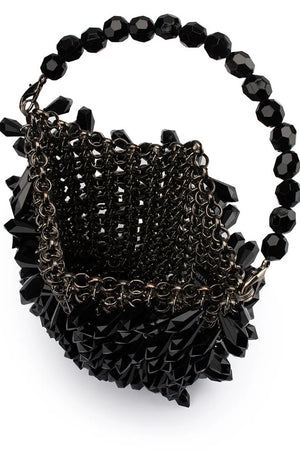 Olga Berg The Florence Chainmail Bag | Black