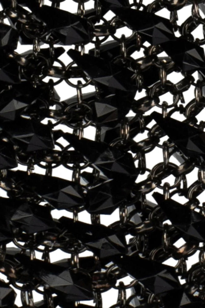 Olga Berg The Florence Chainmail Bag | Black