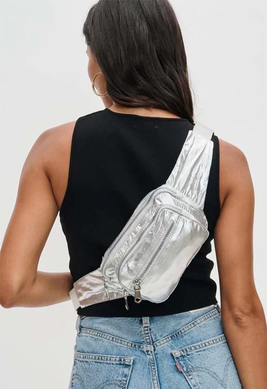Sol And Selene Hip Hugger Belt Bag | Silver