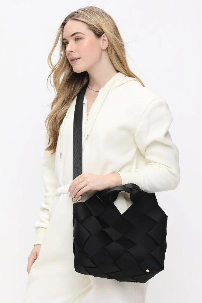 Sol And Selene Resilience Woven Neoprene Bag | Black