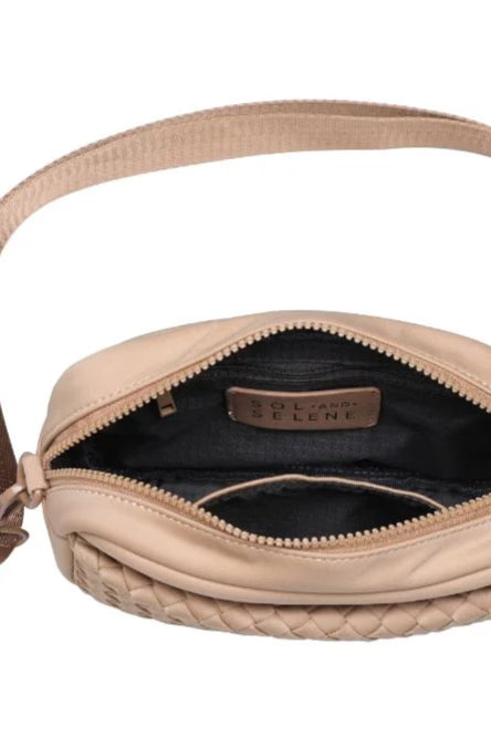 Sol And Selene Inspiration Woven Neoprene Bag | Nude
