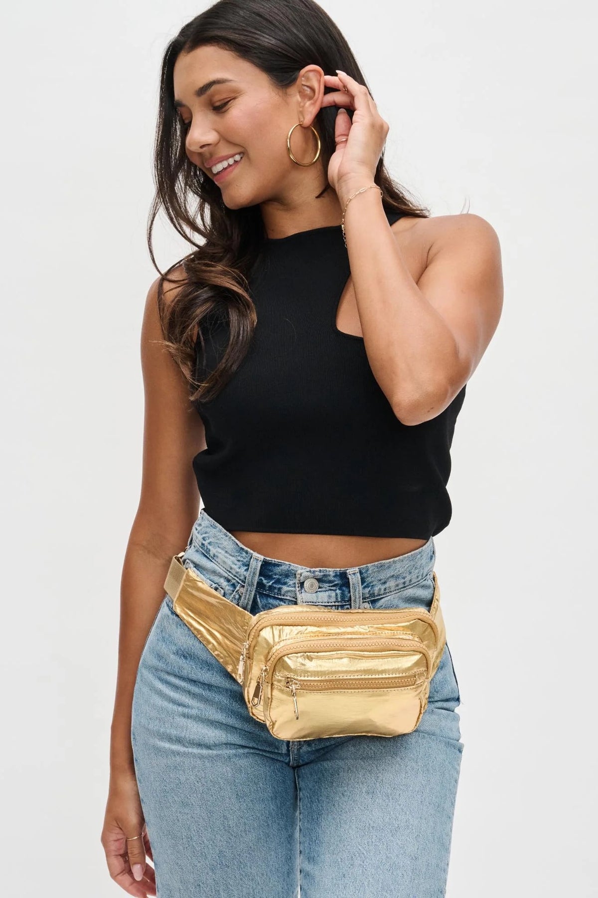 Sol And Selene Hip Hugger Belt Bag | Gold