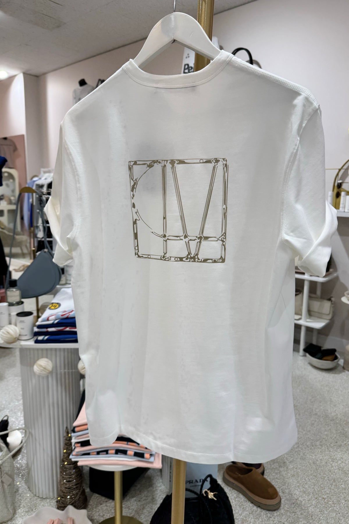 C&M Camilla & Marc Patina Monogram Tee | White (Print On Back)