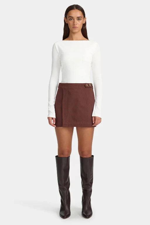 Ownley Jane Jersey Top | White