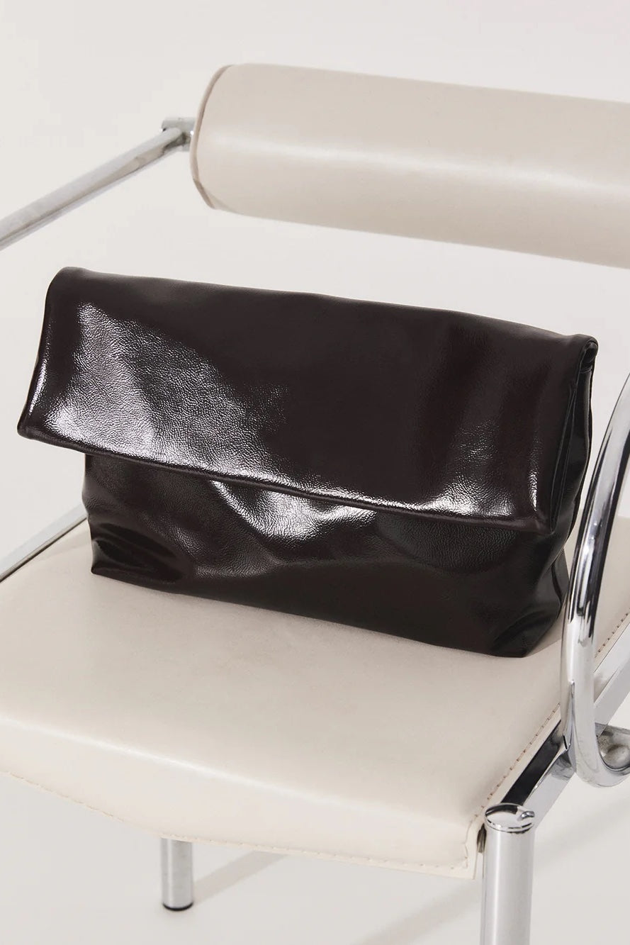 Billini Rylee Clutch Bag | Merlot Crinkle Patent
