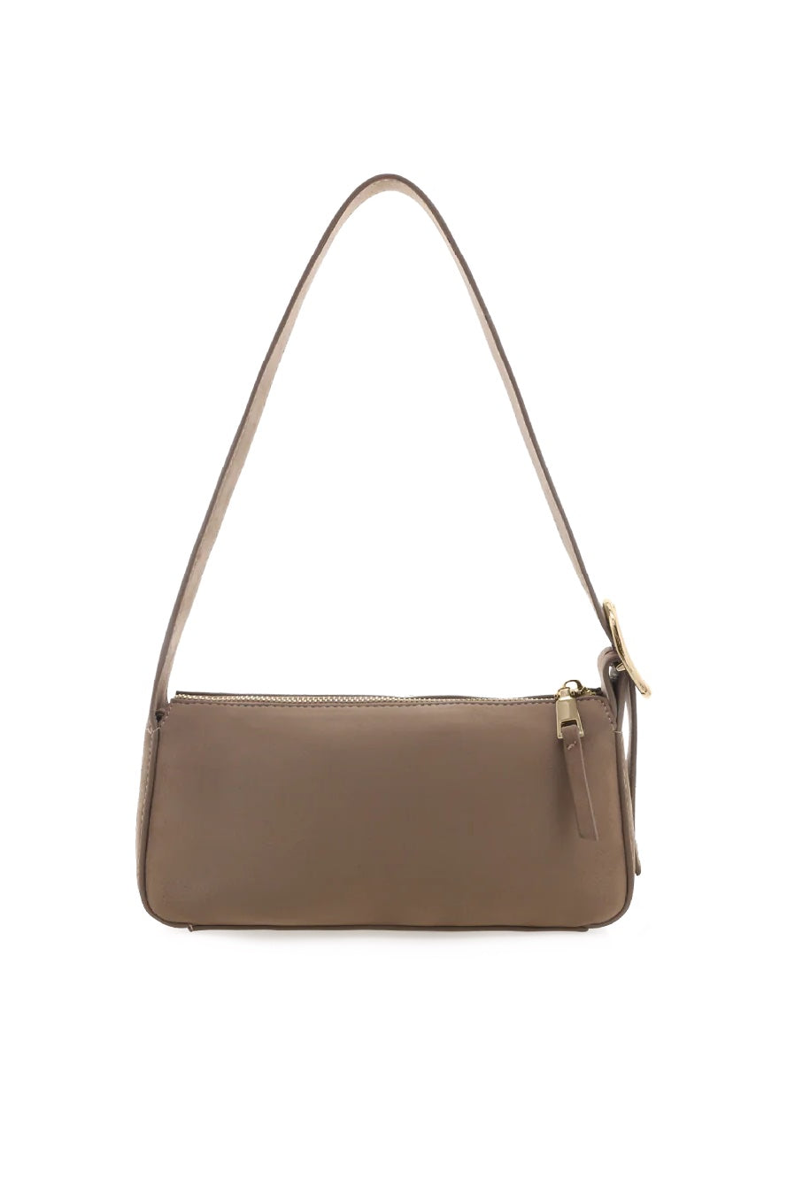 Billini Hailey Shoulder Bag | Fawn Suede