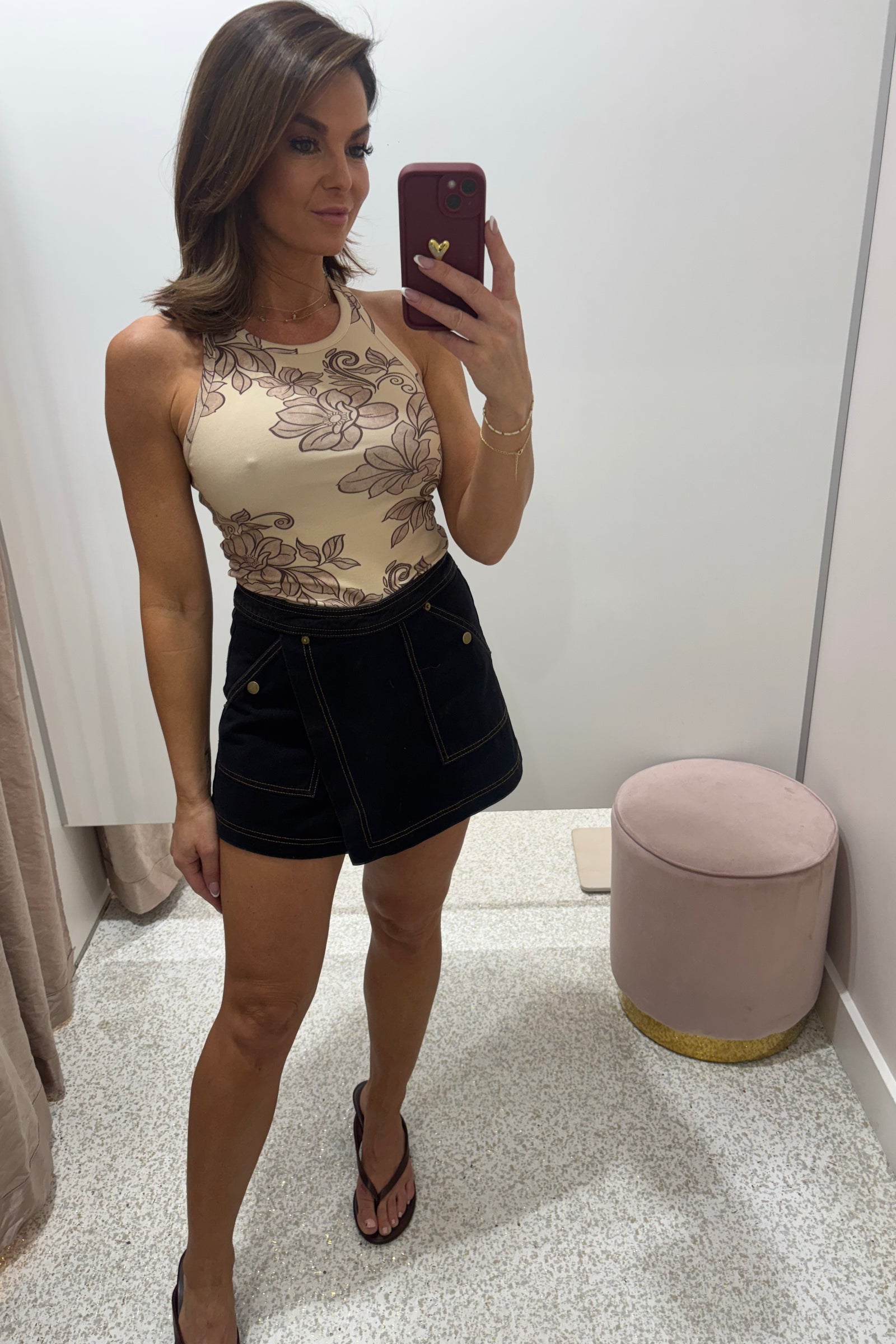 Chosen By Fifi & Annie The Essential Denim Skort | Black