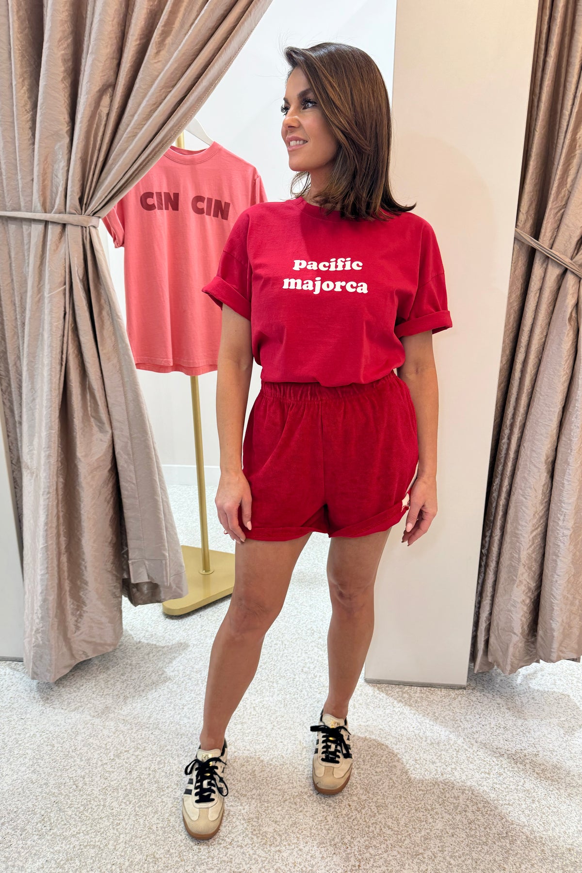 Araminta James Pacific Majorca Oversized Tee | Washed Cherry Pie