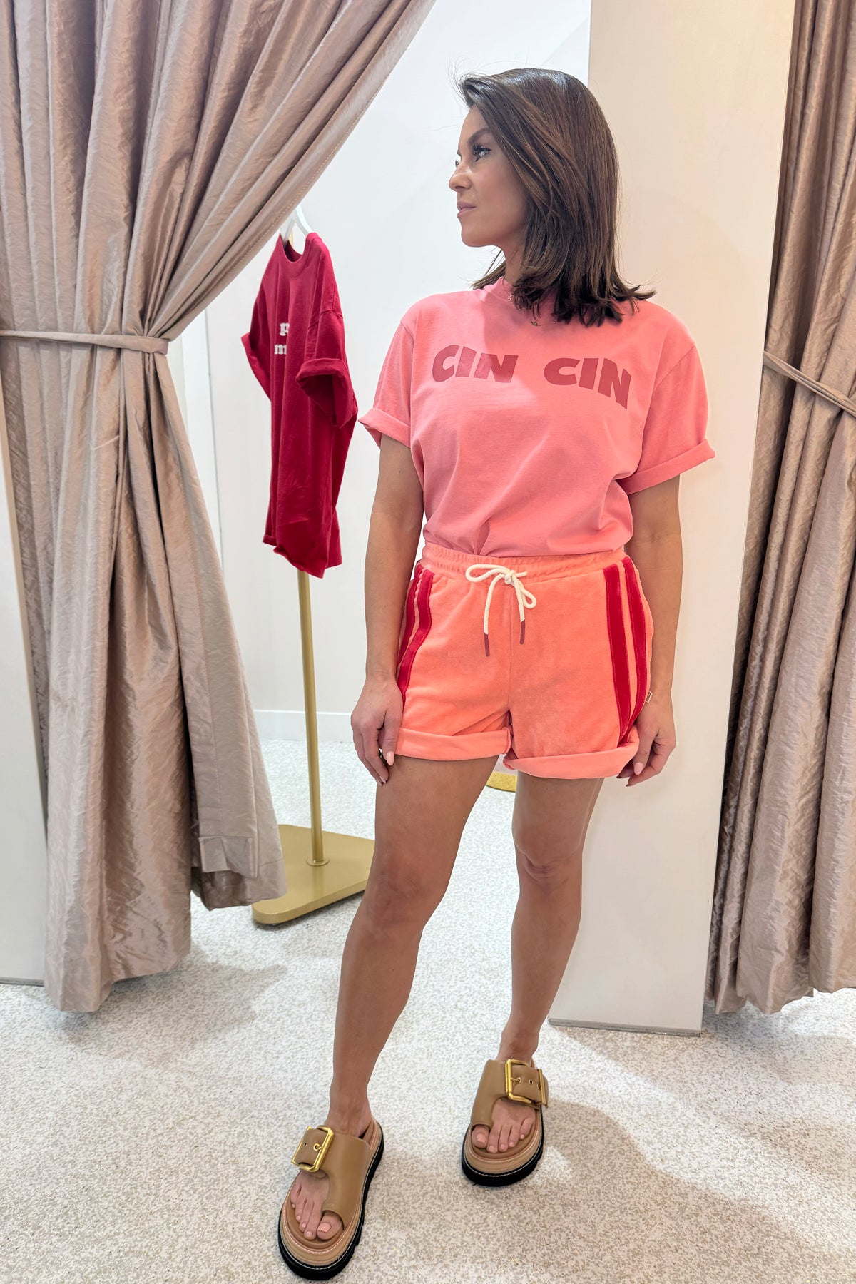 Araminta James Corfu Terry Short | Bougainvillea Pink