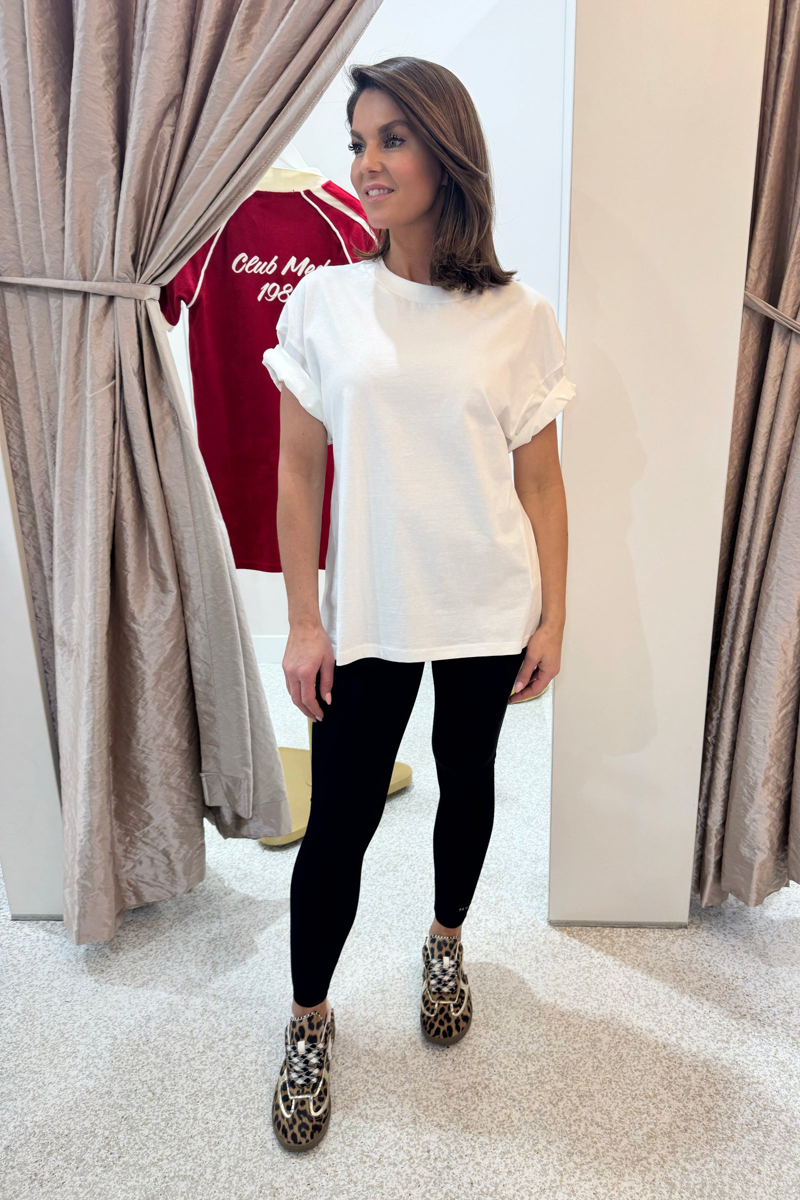Araminta James Santorini Oversized Tee | Warm White