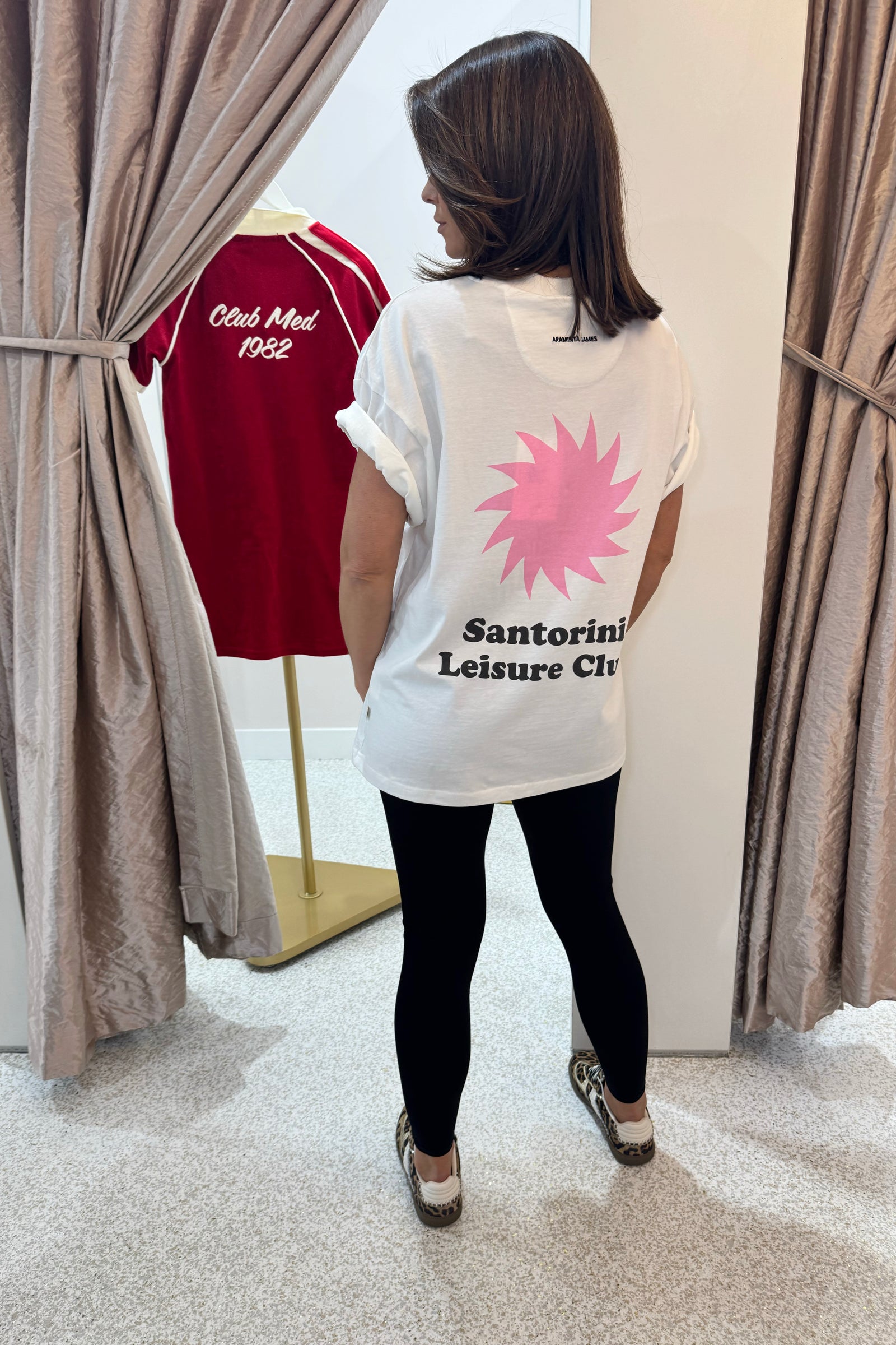 Araminta James Santorini Oversized Tee | Warm White