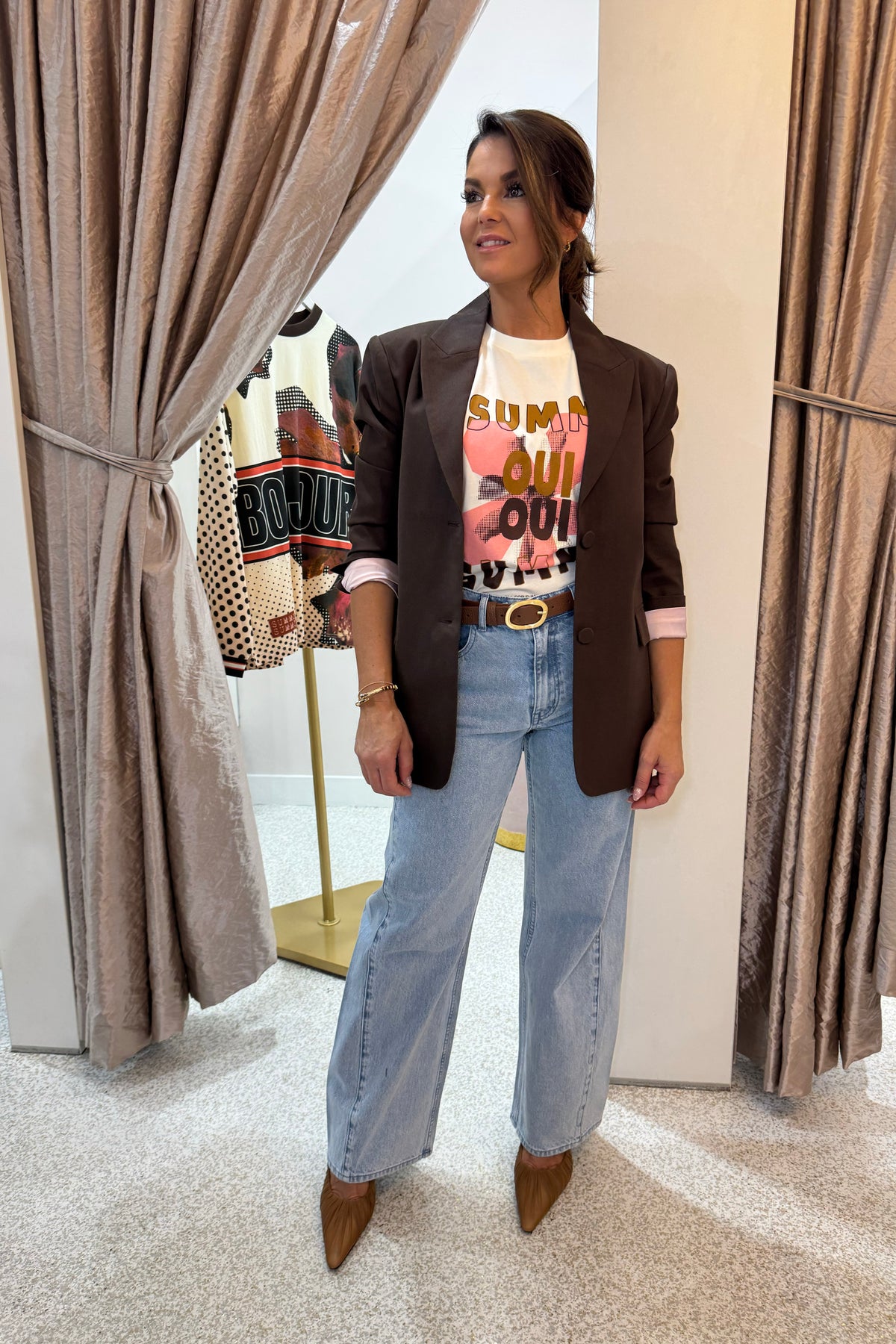 Summi Summi Oui Oui Tee | Vintage White