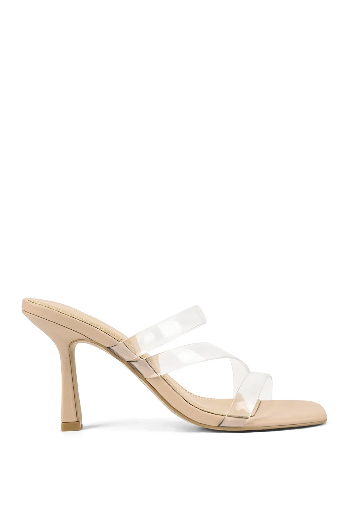 Siren Spence Heeled Sandals | Seashell Leather & Vinylite