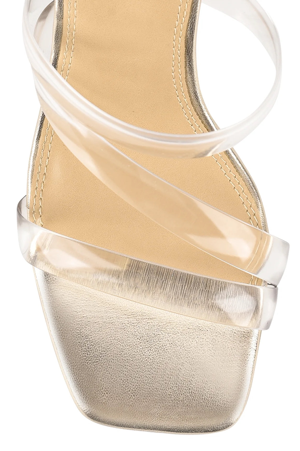 Siren Spence Heeled Sandals | Gold Metallic