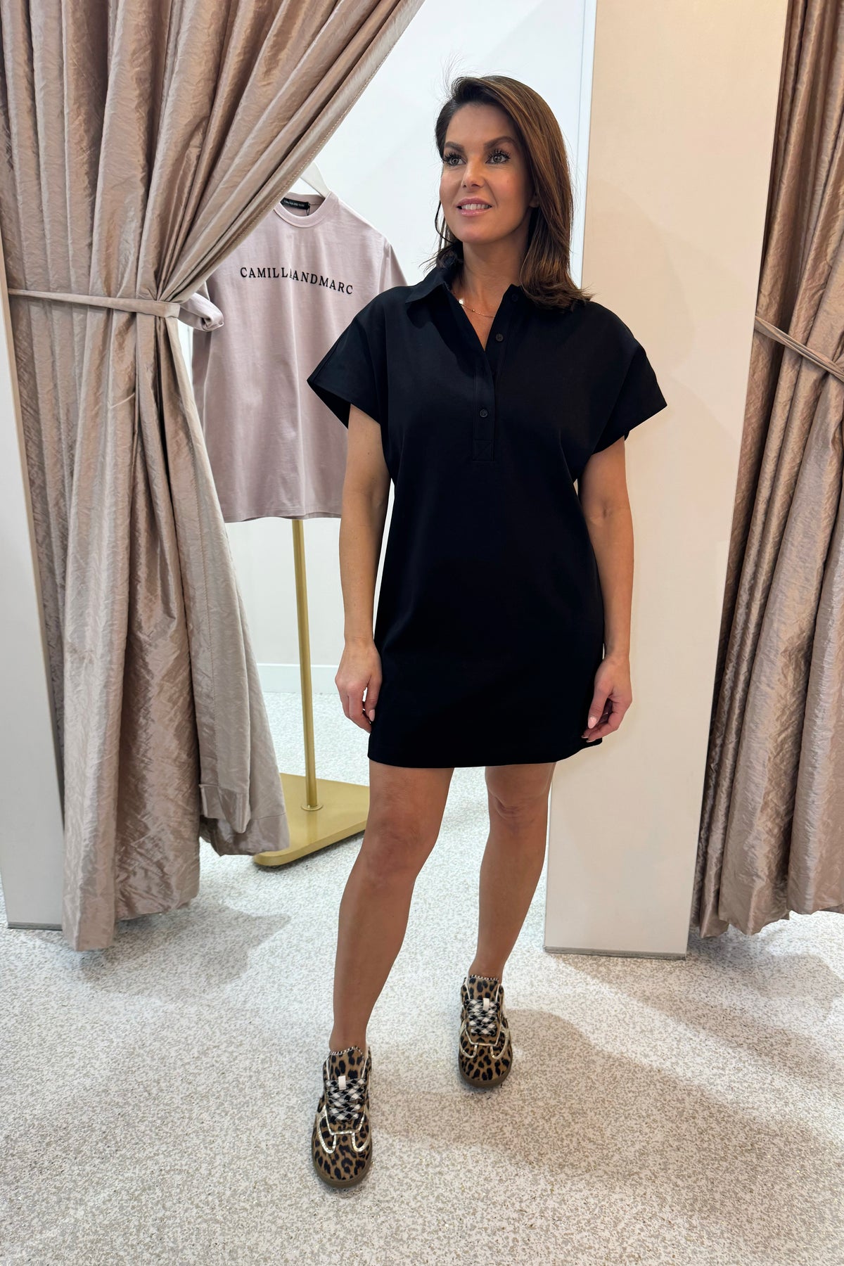 C&M Camilla & Marc Briar Polo Dress | Black