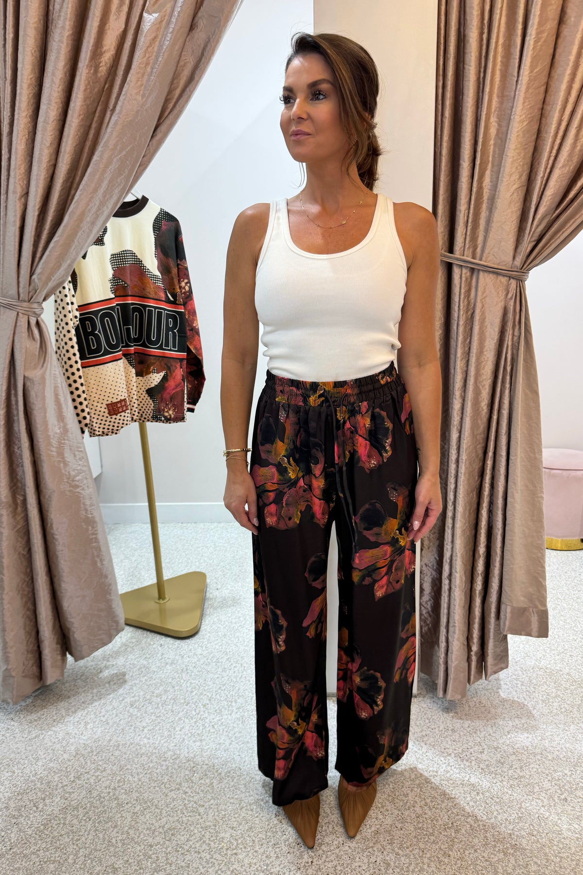 Summi Summi Wide Leg Pant | Chocolate Petals