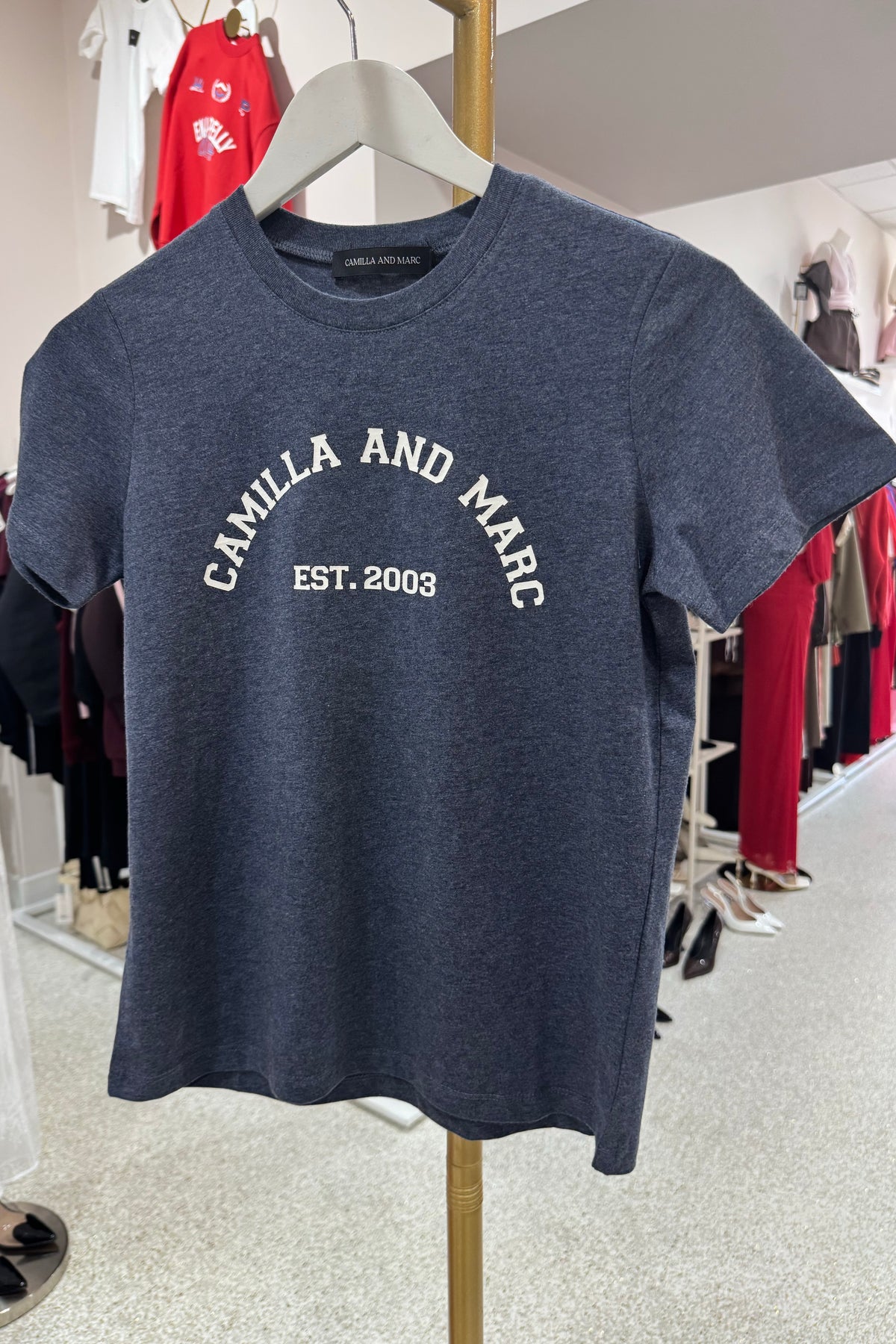 C&M Camilla & Marc Sparrow Graphic Neat Fit Tee | Deep Ink