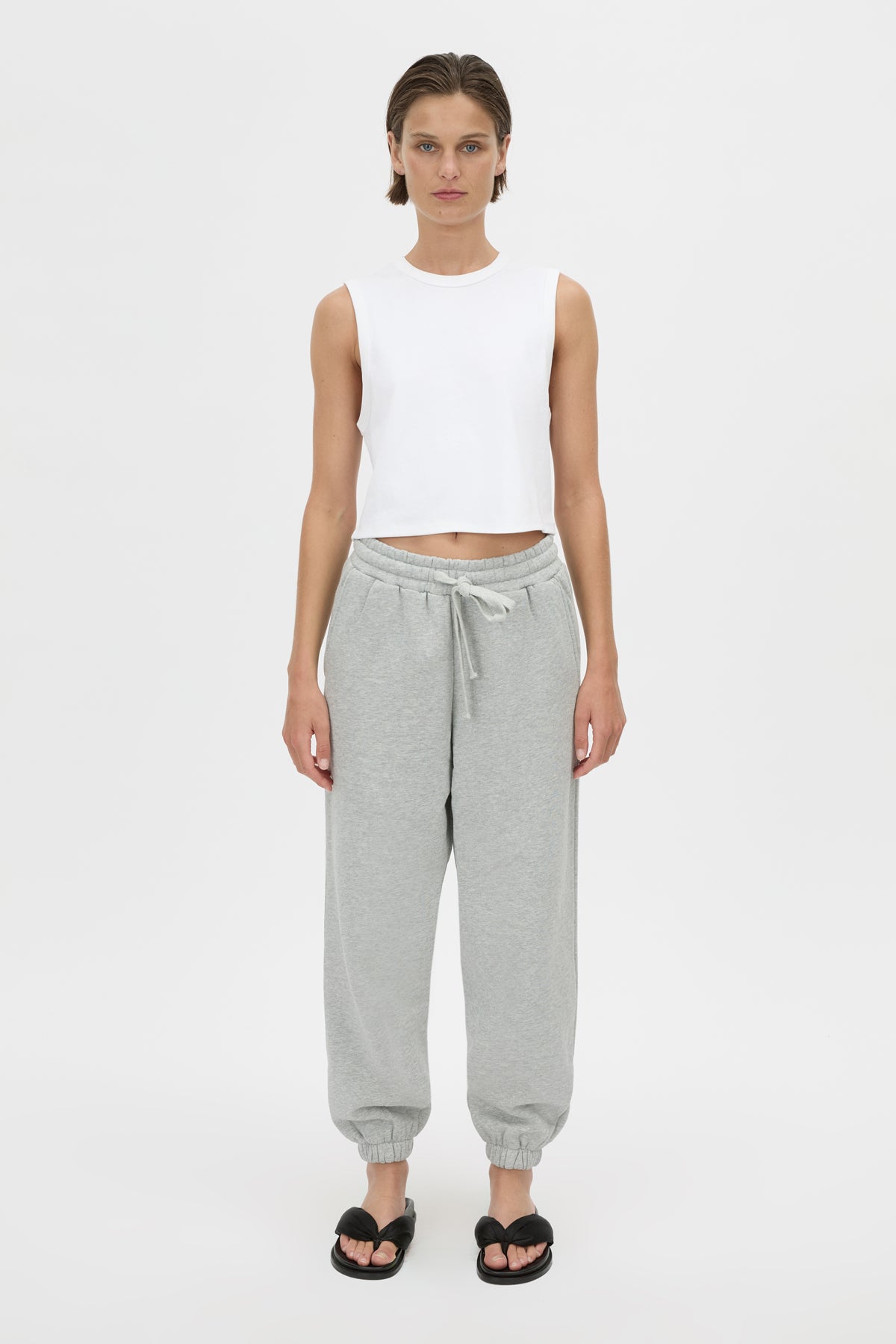 C&M Camilla & Marc Tia Logo Track Pant | Grey Marle