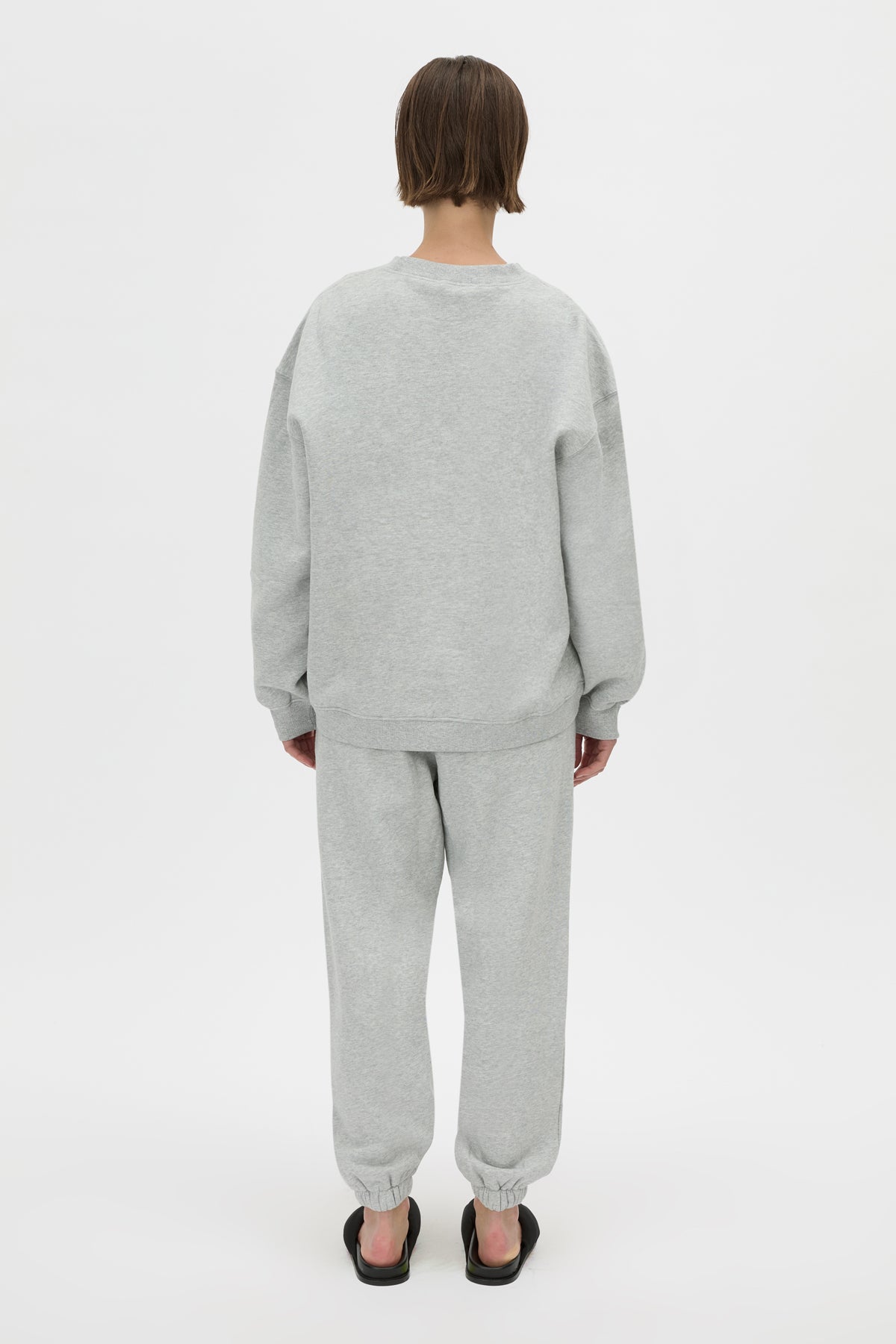 C&M Camilla & Marc Tia Flocking Logo Crew | Grey Marle