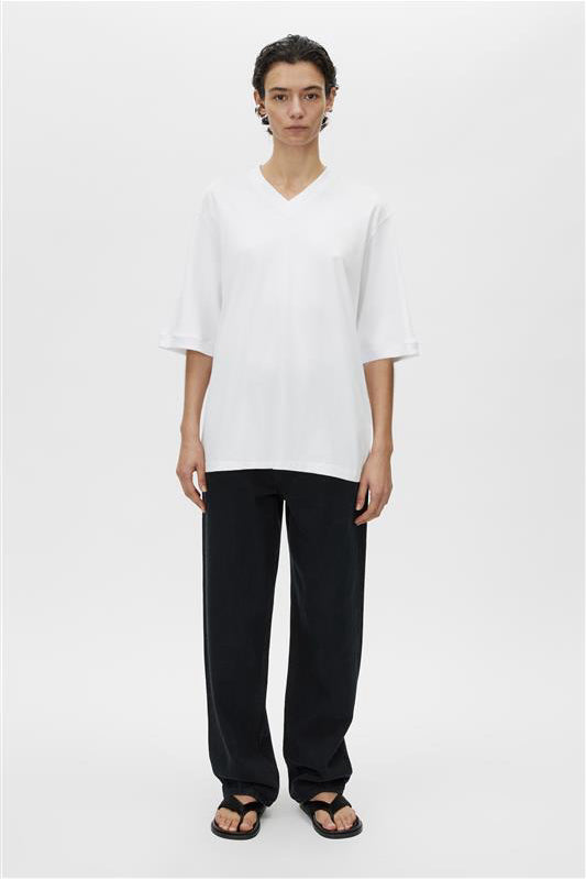 C&M Camilla & Marc Soren V Neck Graphic Tee | Soft White