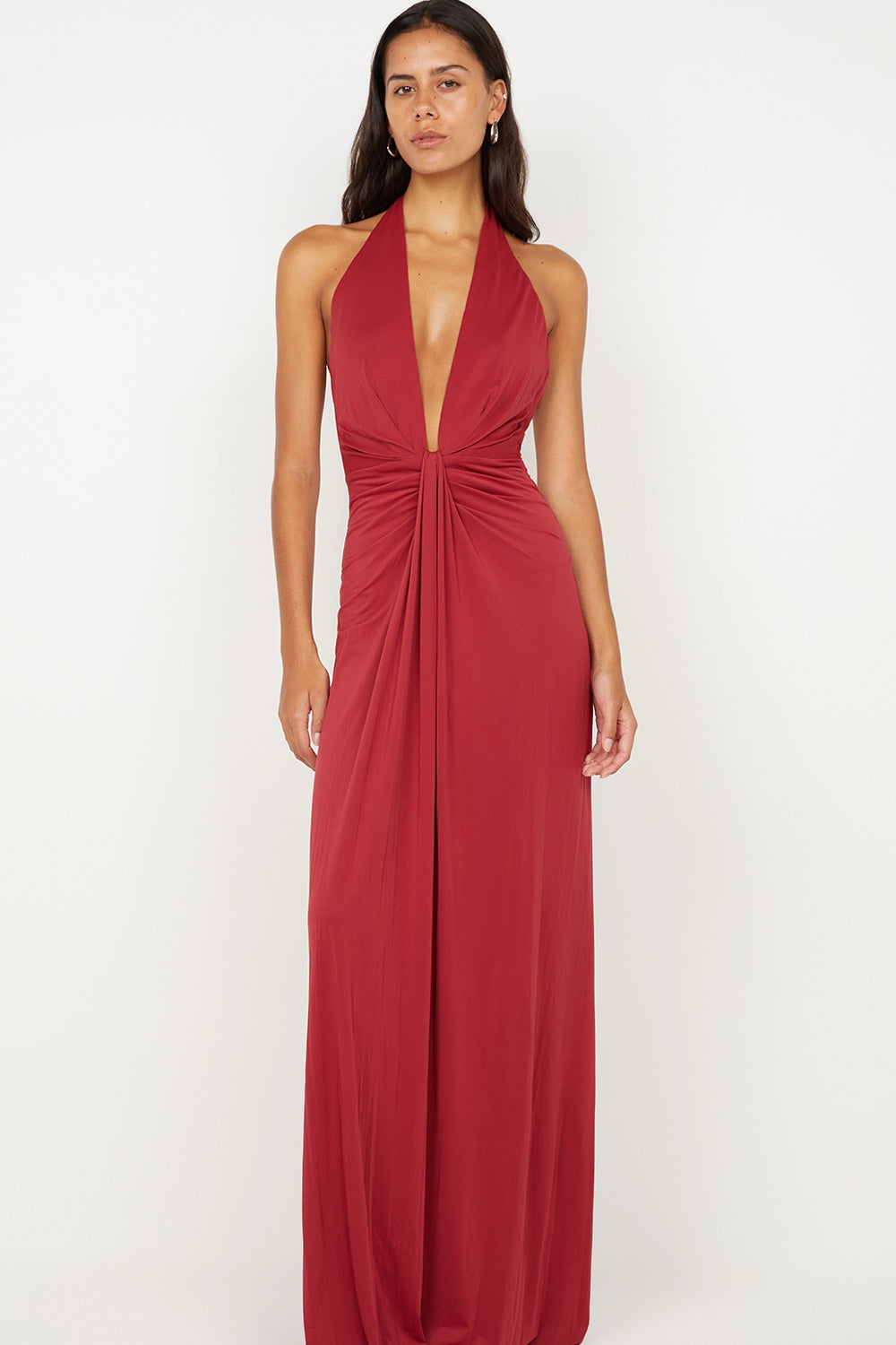 Bec + Bridge Susie Plunge Maxi Dress | Cherry