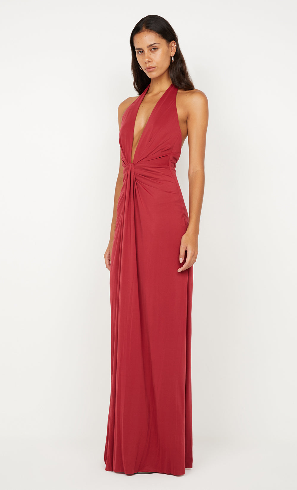 Bec + Bridge Susie Plunge Maxi Dress | Cherry