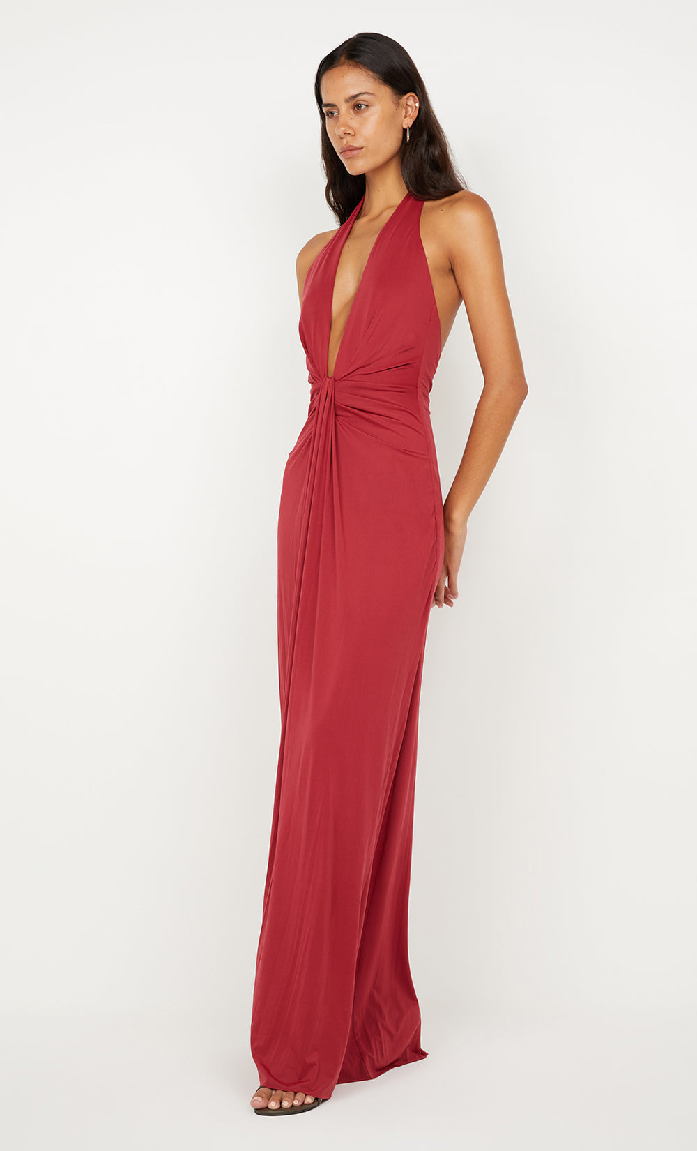 Bec + Bridge Susie Plunge Maxi Dress | Cherry