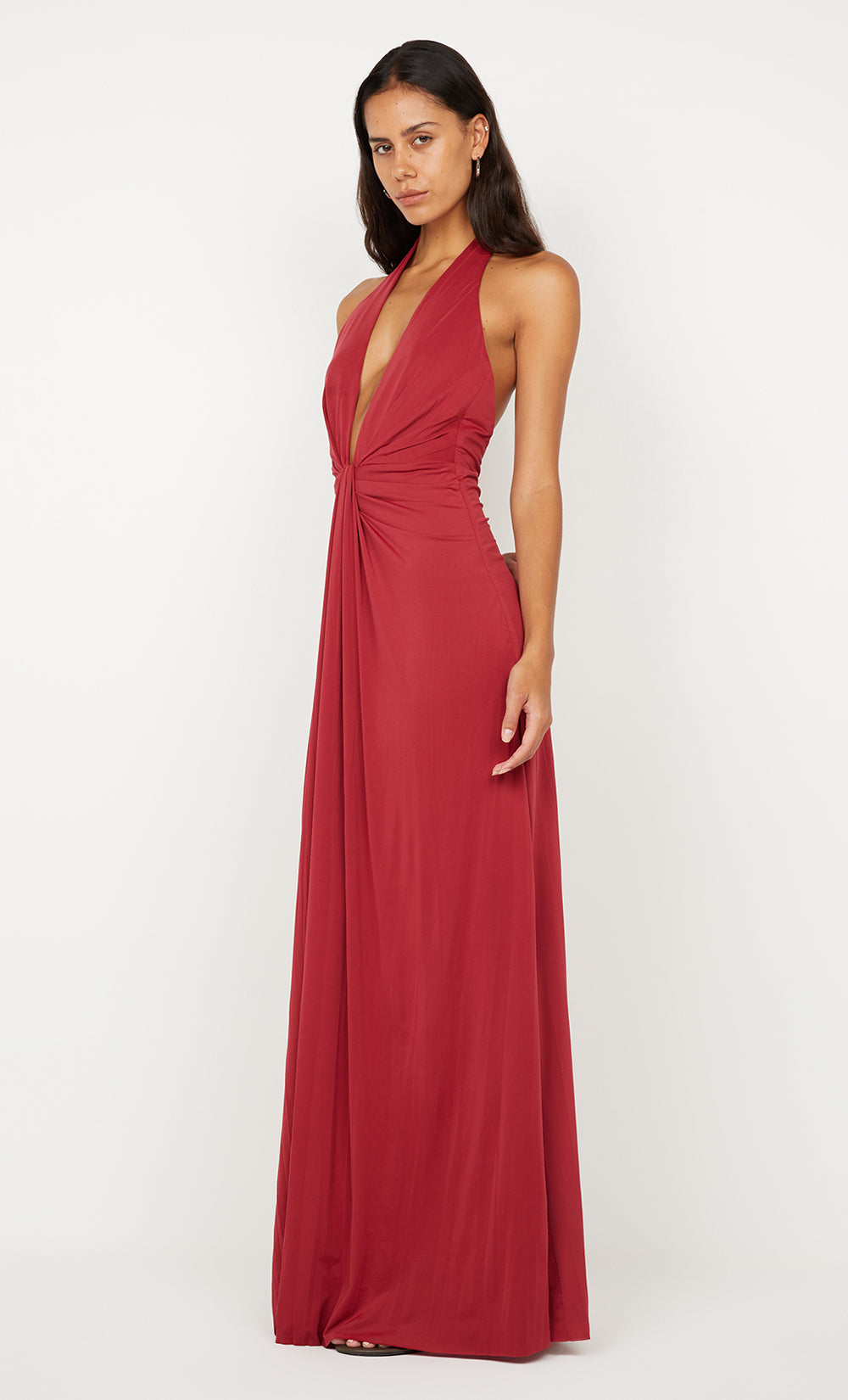 Bec + Bridge Susie Plunge Maxi Dress | Cherry